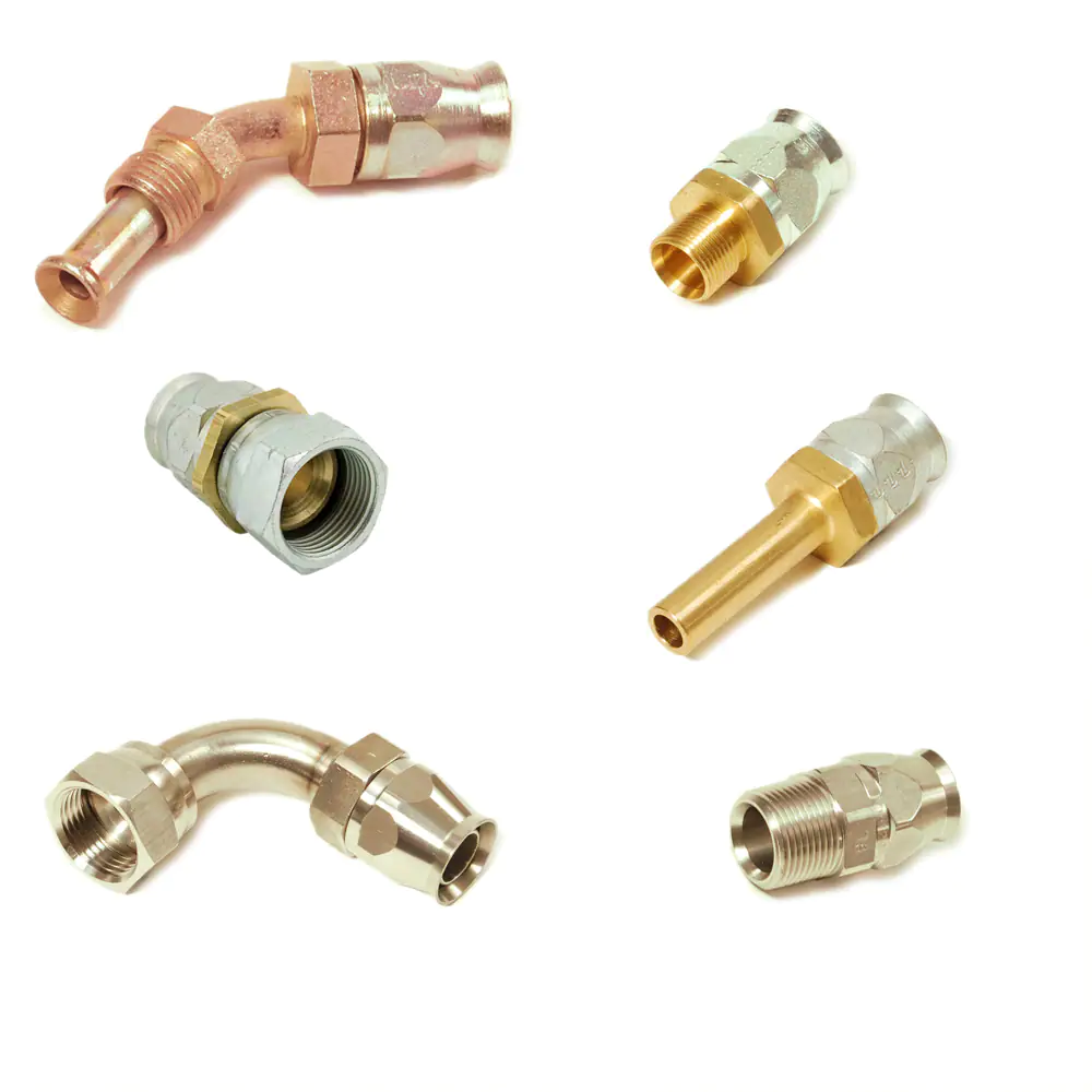 派克90系列，現(xiàn)場可拆式軟管接頭，用于PTFE 軟管連接